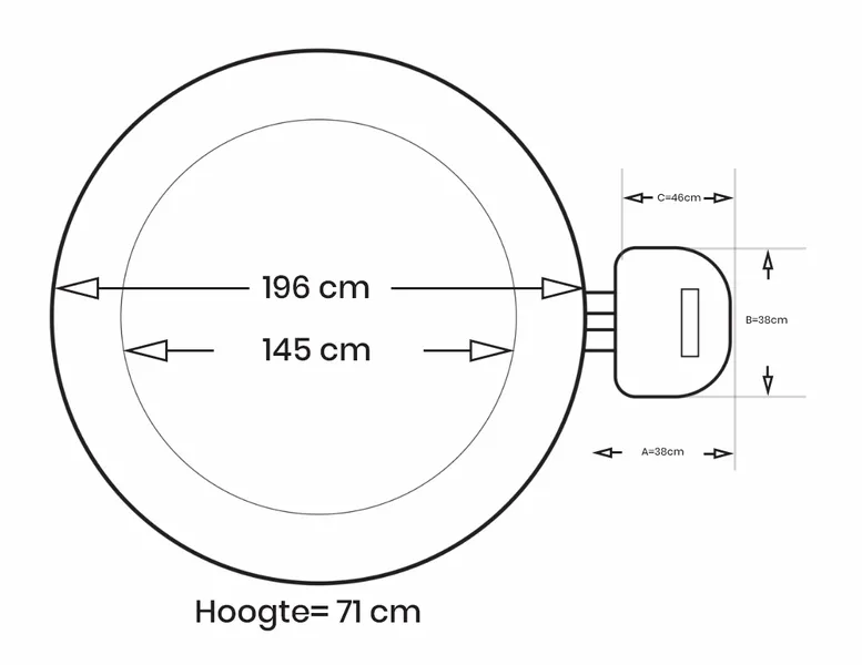 Intex Pure Spa Bubble Therapy Opblaasbare Spa - 4 Persoons 9 Intex Pure Spa Bubble Therapy Opblaasbare Spa - 4 Persoons - Afbeelding 9