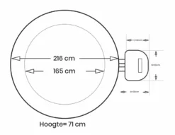 Intex Pure Spa Bubble Therapy Opblaasbare Spa - 6 Persoons -Intex VERKAUF intex bubbletherapy 6persoons afmetingen