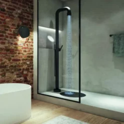 JEE-O Soho 01 Buitendouche - Matzwart RVS -Intex VERKAUF jee o soho 01 zwart