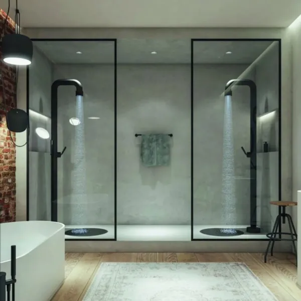 JEE-O Soho 02 Buitendouche - Matzwart RVS 3 JEE-O Soho 02 Buitendouche - Matzwart RVS - Afbeelding 3