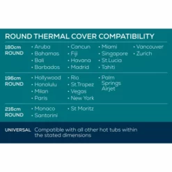 Bestway Lay-Z Spa Isolerende Beschermhoes - Ø 180 Cm -Intex VERKAUF lay z spa energiebesparende cover rond geschikt voor