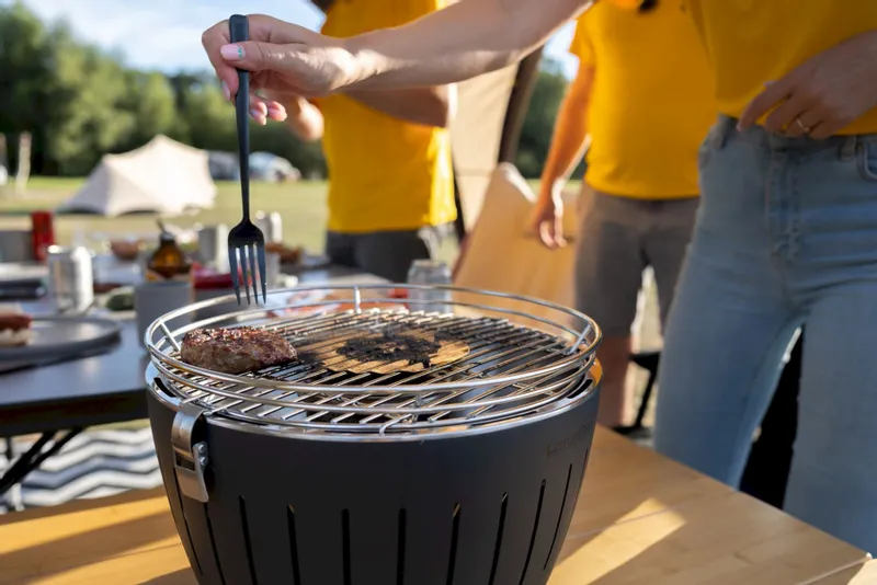 LotusGrill XL Hybrid Houtskoolbarbecue - Groen 10 LotusGrill XL Hybrid Houtskoolbarbecue - Groen - Afbeelding 10