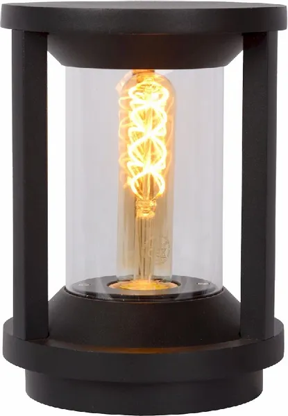 Lucide Cadix E27 Sokkellamp - 22 Cm - Zwart 1 Lucide Cadix E27 Sokkellamp - 22 Cm - Zwart