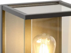 Lucide Claire E27 Wandlamp - Antraciet -Intex VERKAUF lucide claire e27 wandlamp antraciet 4