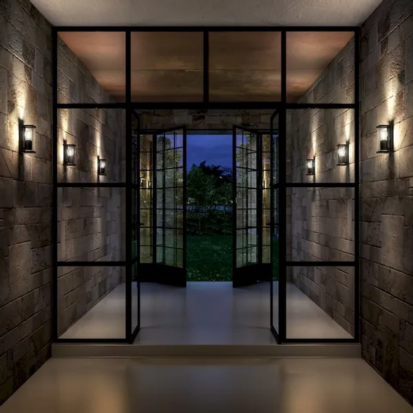 Lucide Claire E27 Wandlamp Met Sensor - Antraciet - Afbeelding 8