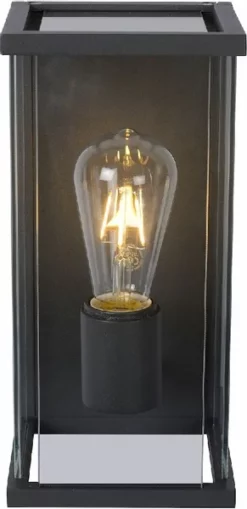 Lucide Claire Mini E27 Wandlamp - 1 Spot - Antraciet -Intex VERKAUF lucide claire mini e27 wandlamp 1 spot antraciet 5