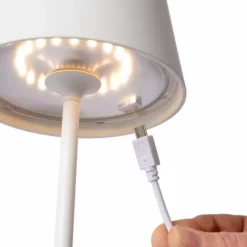 Lucide Justin Led Tafellamp - Wit -Intex VERKAUF lucide justin led tafellamp wit 13