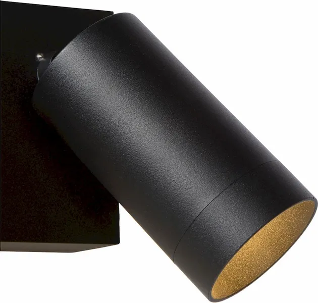 Lucide Taylor GU10 Sensor Wandspot - 2 Spots - Zwart 4 Lucide Taylor GU10 Sensor Wandspot - 2 Spots - Zwart - Afbeelding 4