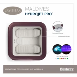 Bestway Lay-Z Spa Maldives HydroJet Pro Opblaasbare Spa - 7 Persoons 22 Bestway Lay-Z Spa Maldives HydroJet Pro Opblaasbare Spa - 7 Persoons -Intex VERKAUF maldives spa