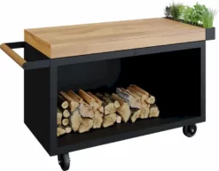 OFYR Mise En Place Table 135 PRO Black - Teak Wood