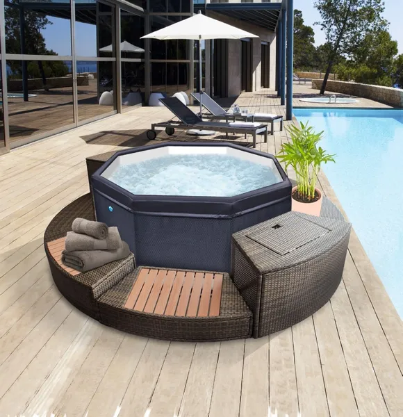 NetSpa Octopus Opbouw Spa - 6 Persoons 6 NetSpa Octopus Opbouw Spa - 6 Persoons - Afbeelding 6