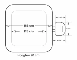 NetSpa Aspen Opblaasbare Spa - 4 Persoons -Intex VERKAUF netspa aspen afmetingen