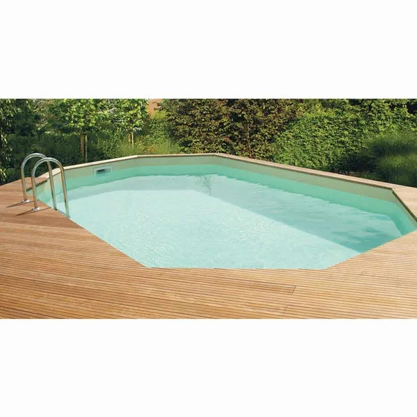 Gardipool Oblong 8.10 X 4.60 X 1.46 M Houten Zwembad 2 Gardipool Oblong 8.10 X 4.60 X 1.46 M Houten Zwembad - Afbeelding 2