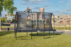 Salta Premium Black Edition Trampoline - 396 X 244 Cm - Zwart -Intex VERKAUF salta premium edition trampoline 396 x 244 cm zwart 9