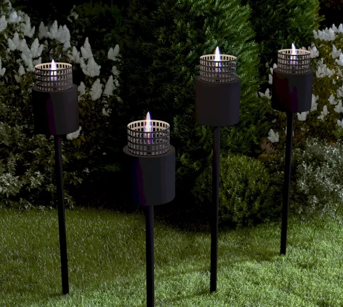 Tenderflame Signal Hill 12 Pole Tafelhaard - Zwart 2 Tenderflame Signal Hill 12 Pole Tafelhaard - Zwart - Afbeelding 2