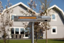 Sunred Heater Royal Diamond Standing 2000 Terrasverwarmer - Grijs -Intex VERKAUF sunred heater royal diamond silver standing 2000 terrasverwarmer 3