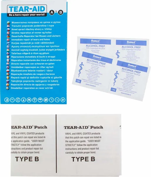 Tear-Aid Reparatieset Type B Voor PVC En Vinyl 2 Tear-Aid Reparatieset Type B Voor PVC En Vinyl - Afbeelding 2