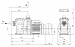 Aqua Vario Plus Variabele Zwembadpomp -Intex VERKAUF technischetekeningspeckaquavarioplus
