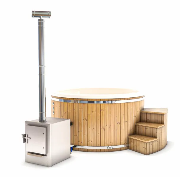 Houtgestookte Hottub - 6-8 Personen - Wit 2 Houtgestookte Hottub - 6-8 Personen - Wit - Afbeelding 2
