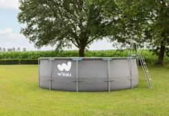 W'eau Steel Frame Zwembad - 427 X 122 Cm - Met Filterpomp En Accessoires -Intex VERKAUF w eau zwembad voorkant